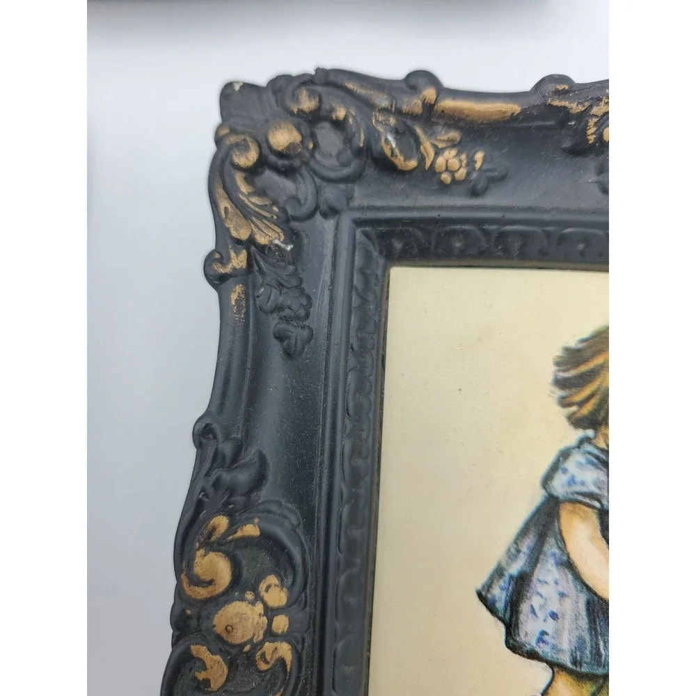 Set of 3 Chalkware Wall Plaque‎ 